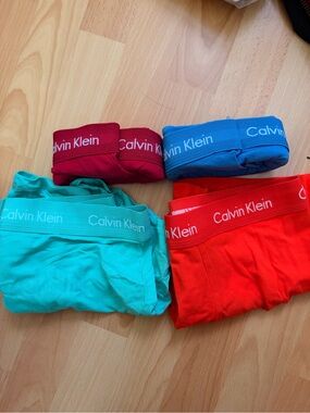 4 brand new calvin klein cotton stretch boxer briefs